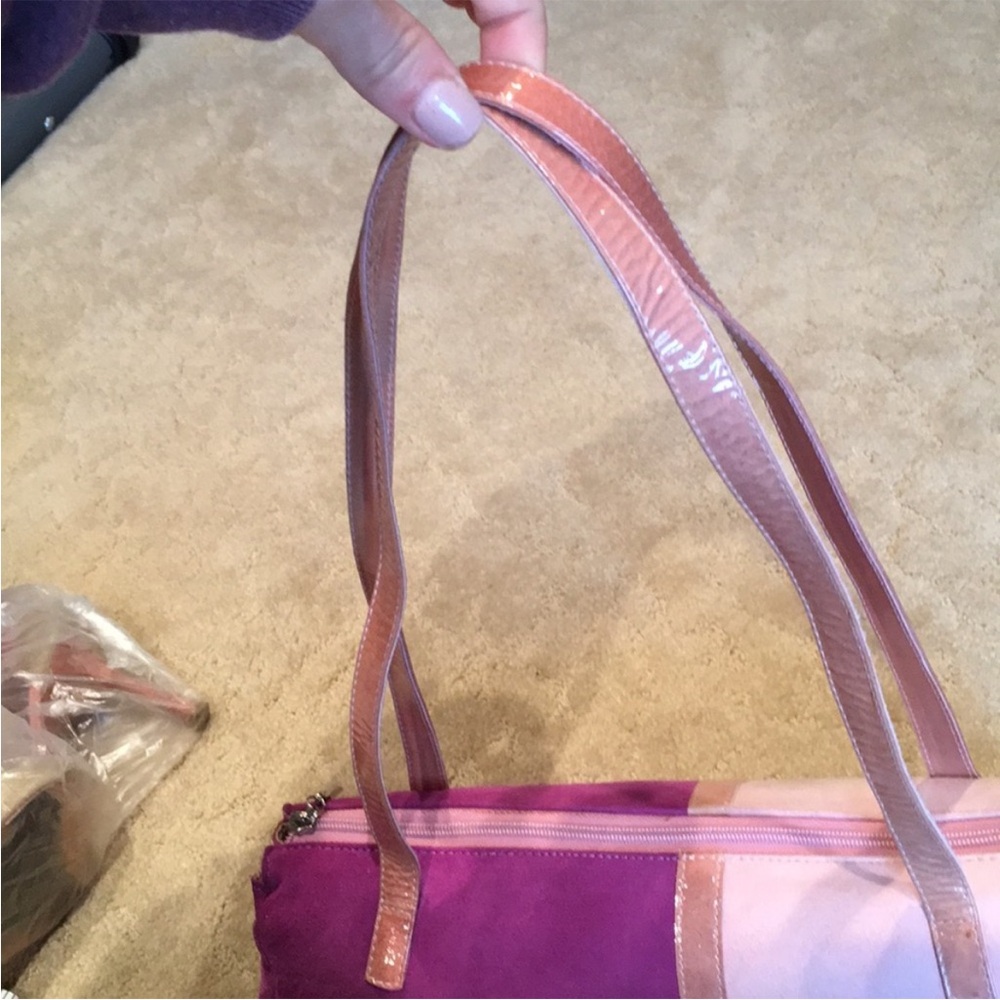 💜💕Sergio Zelcer Pink and Purple Shoulder Bag - Picture 4 of 7